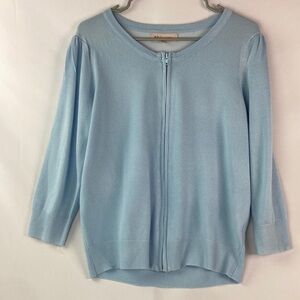 Philosophy powder blue full zip cardigan Large